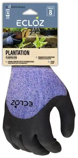 Gamm vert ECLOZ Gant plantation ECLOZ offre