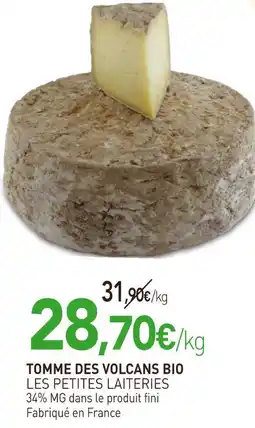 naturéO LES PETITES LAITERIES Tomme des volcans bio offre