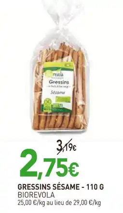 naturéO Biorevola Gressins sésame offre