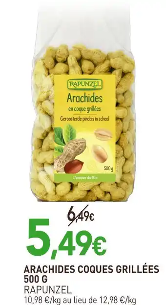 naturéO RAPUNZEL Arachides coques grillées offre