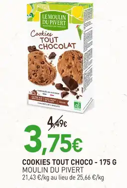 naturéO Le Moulin Du Pivert Cookies tout chocolat offre