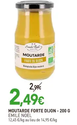 naturéO EMILE NOEL Moutarde forte de Dijon - 200 g offre