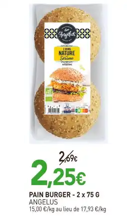 naturéO ANGELUS PAIN BURGER offre