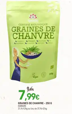 naturéO ISWARI Graines de chanvre offre
