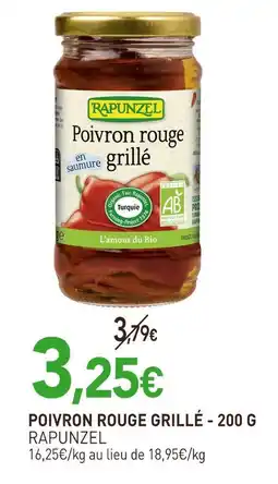 naturéO RAPUNZEL Poivron rouge grillé - 200 g offre