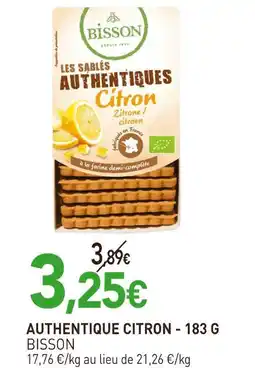 naturéO Bisson Authentique citron offre
