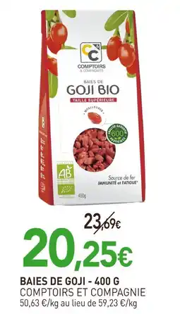naturéO Comptoirs et Compagnie Baies de goji bio offre