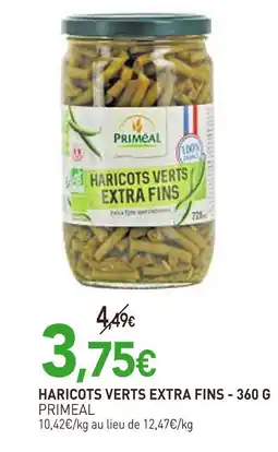 naturéO PRIMEAL Haricots verts extra fins offre