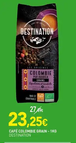 naturéO DESTINATION Café Colombie Grain - 1kg offre