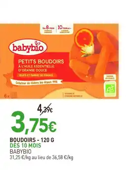 naturéO Babybio BOUDOIRS - 120 G offre
