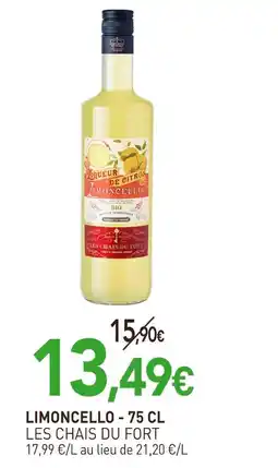naturéO LES CHAIS DU FORT Limoncello - 75 cl offre