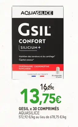 naturéO Aquasilice Gesil x 30 comprimés offre