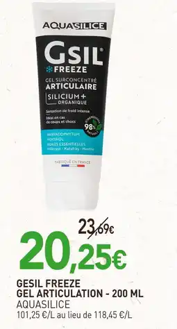 naturéO Aquasilice Gesil Freeze Gel Articulation offre