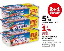 Hyper U Danone Velouté Fruix offre