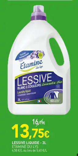 naturéO Etamine du lys Lessive liquide - 3L offre