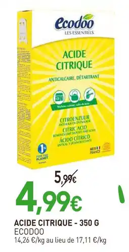 naturéO ECODOO Acide citrique - 350 g offre