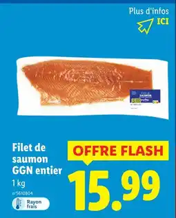 Lidl GGN Filet de saumon entier offre