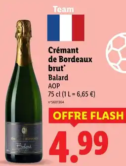 Lidl Balard Crémant de Bordeaux brut offre