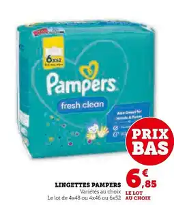 Hyper U Pampers Lingettes Pampers offre