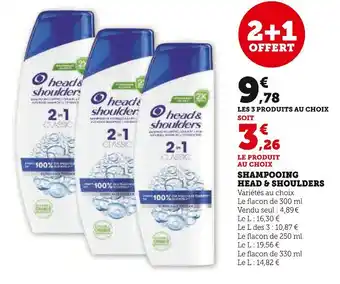 Hyper U Head & Shoulders Shampooing offre