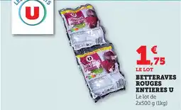 Bi1 Betteraves rouges entieres u offre