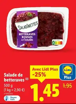 Lidl SALADINETTES Salade de betteraves offre