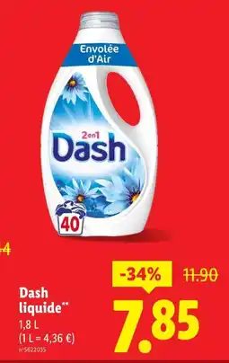 Lidl Dash Dash liquide offre