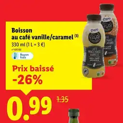 Lidl Envia Boisson au café vanille/caramel offre