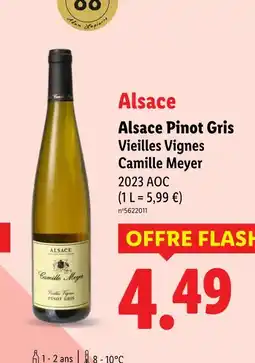 Lidl Camille Meyer Alsace Pinot Gris Vieilles Vignes offre