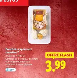 Lidl Vitasia Bouchées vapeur aux crevettes offre