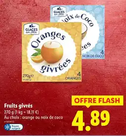 Lidl GLACES en fête Fruits givrés offre