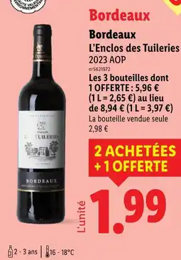 Lidl L'enclos des tuileries Bordeaux offre