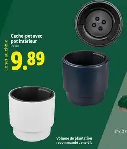 Lidl Parkside Cache-pot avec pot intérieur offre