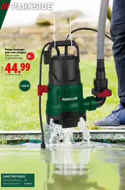 Lidl PARKSIDE Pompe immergée pour eaux chargées offre