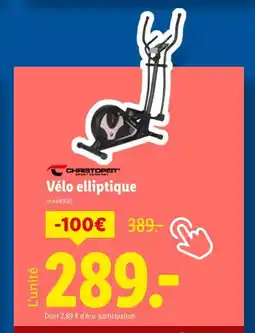 Lidl CHRISTOPEIT Vélo elliptique offre
