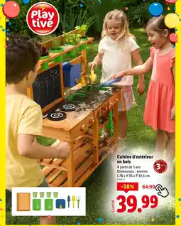 Lidl PLAYTIVE Cuisine d’extérieur en bois offre
