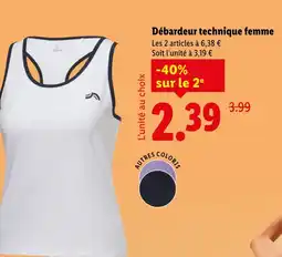 Lidl Crivit Débardeur technique femme offre