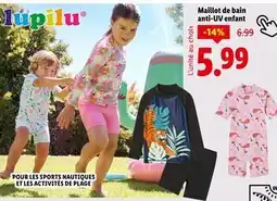Lidl Lupilu Maillot de bain anti-UV enfant offre