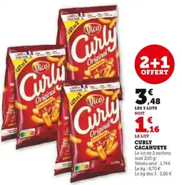 Super U Vico Curly Cacahuète offre