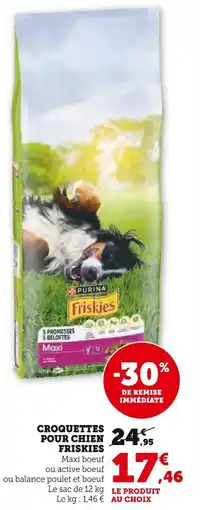 Super U Friskies Croquettes pour chien offre