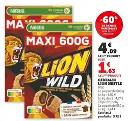 Super U Nestlé Cereales lion offre