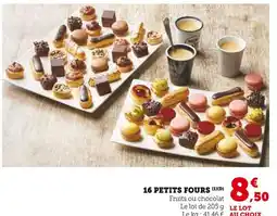 Super U 16 Petits Fours offre