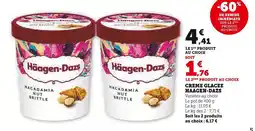 Super U HAAGEN-DAZS Crème glacée offre