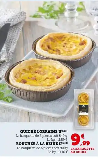Super U U Quiche lorraine offre