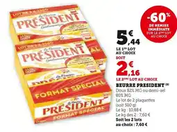 Super U Président Beurre offre
