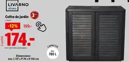 Lidl Livarno Home Coffre de jardin offre