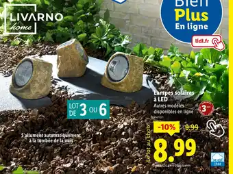 Lidl Livarno Lampes solaires à LED offre