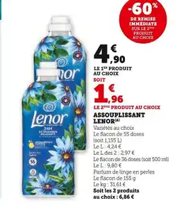 Super U LENOR Assouplissant offre