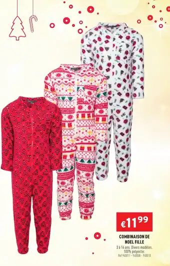 Trafic Combinaison de Noel Fille offre