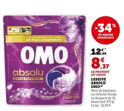 Super U OMO Lessive absolu offre